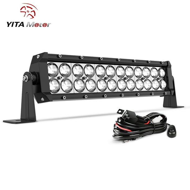 2x 45W 15 LED Work Light Lamp Spot Beam Jeep Tractor 4X4 Truck Bright 12v 24v CE